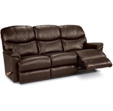 Three Seat Reclining Sofa Material: Leather Dimensions: 85”w X 42”d X 40”h